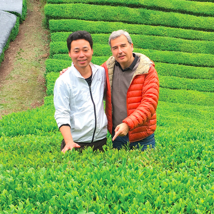 François et un des producteurs de thé en Chine